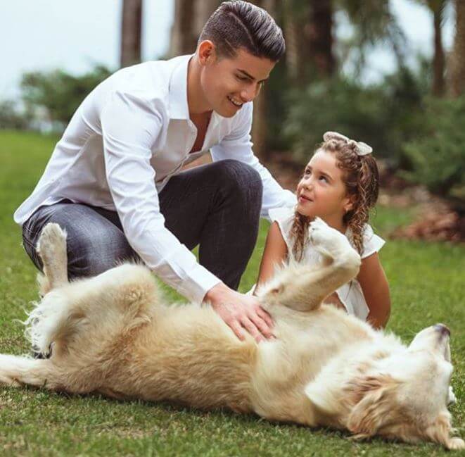 Salome Rodriguez Ospina is daddy, James Rodriguez's little girl.